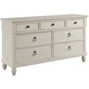 The appearance of Grand Bay Saybrook Drawer Dresser designed by American Drew in the transitional interior design. This white piece of furniture was selected by 1StopBedrooms from Grand Bay Collection to add a touch of cosiness and style into your home. Sku: 016-130. Material: Wood.