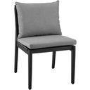 The appearance of Grand Outdoor Patio Dining Chairs In Aluminum With Grey Cushions - Set Of 2 designed by Armen Living in the modern / contemporary interior design. This dark grey piece of furniture was selected by 1StopBedrooms from Grand Collection to add a touch of cosiness and style into your home. Sku: 840254332720. Material: Aluminum.