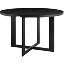 Grand Outdoor Patio Round Dining Table In Aluminum