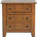 The appearance of Grandpa's Cabin Aged Oak Drawer Nightstand designed by Liberty in the rustic / southwestern interior design. This brown piece of furniture was selected by 1StopBedrooms from Grandpas Collection to add a touch of cosiness and style into your home. Sku: 175-BR61. Material: Wood.