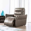 The appearance of Granucci Power Recliner In Gray designed by Furniture of America in the transitional interior design. This gray piece of furniture  was selected by 1StopBedrooms from Granucci Collection to add a touch of cosiness and style into your home. Sku: FM90007GY-CH-PM. Material: Leather.