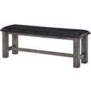 Grayson Grey Oak Bench With Padded Seat