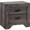 The appearance of Grayson Grey Oak Nightstand designed by Picket House in the rustic / southwestern interior design. This brown piece of furniture  was selected by 1StopBedrooms from Grayson Collection to add a touch of cosiness and style into your home. Sku: NH100NS. Material: Wood.