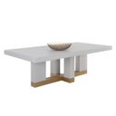 Greco 94.5 Inch Greco Dining Table In Gauntlet Grey