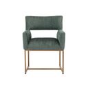 Greco Dining Armchair In Aura Teal