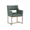 Greco Dining Armchair In Aura Teal