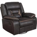 Greer Transitional Upholstered Tufted Back Glider Recliner
