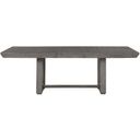 The appearance of Gresham Dining Table In Gray designed by Homelegance in the modern / contemporary interior design. This gray piece of furniture was selected by 1StopBedrooms from Gresham Collection to add a touch of cosiness and style into your home. Sku: 5760-90;5760-90B. Material: Wood. Table Top Shape: Rectangular. Size: 42" x 90".