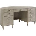 The appearance of Greystone Dylan Demilune Desk In Aspen designed by Sligh in the transitional interior design. This aspen piece of furniture was selected by 1StopBedrooms from Greystone Collection to add a touch of cosiness and style into your home. Sku: 250-402. Material: Wood.