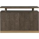 The appearance of Griffin Server In Brown and Gold designed by Homelegance in the modern / contemporary interior design. This brown/gold piece of furniture was selected by 1StopBedrooms from Griffin Collection to add a touch of cosiness and style into your home. Sku: 5933-40. Material: Wood.