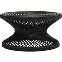 The appearance of Grimson Black Large Bowed Coffee Table designed by Safavieh in the modern / contemporary interior design. This black piece of furniture was selected by 1StopBedrooms from Grimson Collection to add a touch of cosiness and style into your home. Sku: WIK6507A. Material: Rattan.