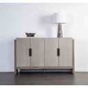The appearance of Gristalt Server In Gray designed by Furniture of America in the transitional interior design. This gray piece of furniture  was selected by 1StopBedrooms from Gristalt Collection to add a touch of cosiness and style into your home. Sku: FM3597GY-SV. Material: Solid Wood.