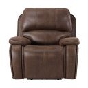 Grover Power Motion Recliner with Power Head Recliner In Brown