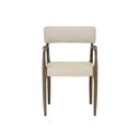 Guardi Dining Armchair In Scottsdale Eggshell and Santa Cruz Oatmeal