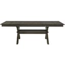 The appearance of Gulliver Rustic Brown Extendable Dining Table designed by New Classic in the transitional interior design. This brown piece of furniture was selected by 1StopBedrooms from Gulliver Collection to add a touch of cosiness and style into your home. Sku: D1902-10T;D1902-10B. Material: Wood. Table Top Shape: Rectangular. Size: 40".