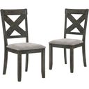 The appearance of Gulliver Rustic Brown Side Chair Set Of 2 designed by New Classic in the transitional interior design. This brown piece of furniture was selected by 1StopBedrooms from Gulliver Collection to add a touch of cosiness and style into your home. Sku: D1902-20. Material: Solid Wood.
