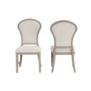 Gwendolyn Dining Side Chair Set of 2 In Cerused Taupe