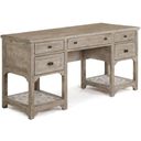 The appearance of Tinley Park Dove Tail Grey Desk designed by Magnussen in the rustic / southwestern interior design. This gray piece of furniture was selected by 1StopBedrooms from Tinley Park Collection to add a touch of cosiness and style into your home. Sku: H4646-05B. Material: Pine.
