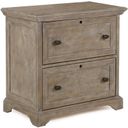 The appearance of Tinley Park Dove Tail Grey Lateral File designed by Magnussen in the rustic / southwestern interior design. This gray piece of furniture was selected by 1StopBedrooms from Tinley Park Collection to add a touch of cosiness and style into your home. Sku: H4646-40. Material: Pine.