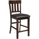 The appearance of Haddigan Dark Brown Upholstered Barstool Set of 2 designed by Signature Design by Ashley in the transitional interior design. This dark brown piece of furniture was selected by 1StopBedrooms from Haddigan Collection to add a touch of cosiness and style into your home. Sku: D596-124. Material: Leather Match.