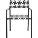 Halden Black and White Arm Chair Set of 2