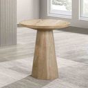 The appearance of Halewood End Table In Oak designed by Furniture of America in the modern / contemporary interior design. This oak piece of furniture  was selected by 1StopBedrooms from Halewood Collection to add a touch of cosiness and style into your home. Sku: FM4222NT-E-1;FM4222NT-E-2. Material: Rubberwood.