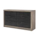 The appearance of Halifax 6 Drawer Dresser In Flax and Java designed by Legacy Classic in the modern / contemporary interior design. This flax and java piece of furniture  was selected by 1StopBedrooms from Halifax Collection to add a touch of cosiness and style into your home. Sku: 2400-1200. Material: Oak.