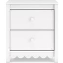 The appearance of Hallityn Nightstand In White designed by Signature Design by Ashley in the transitional interior design. This white piece of furniture  was selected by 1StopBedrooms from Hallityn Collection to add a touch of cosiness and style into your home. Sku: EB1810-292. Material: Wood.