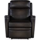 The appearance of Hamilton Power Recliner with Power Headrest In Grey designed by Hooker in the traditional interior design. This grey piece of furniture  was selected by 1StopBedrooms from SS Collection to add a touch of cosiness and style into your home. Sku: SS116-PHZ1-095. Material: Leather.