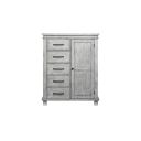 The appearance of Hampton Chifferobe In Stone Wash designed by Soho Baby in the transitional interior design. This stonewash piece of furniture was selected by 1StopBedrooms from Hampton Collection to add a touch of cosiness and style into your home. Sku: 43045930. Material: Wood.