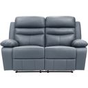The appearance of Hancock Double Reclining Loveseat In Blue designed by Homelegance in the modern / contemporary interior design. This blue piece of furniture was selected by 1StopBedrooms from Hancock Collection to add a touch of cosiness and style into your home. Sku: 9628BUE-2. Material: Leather.