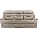 The appearance of Hancock Double Reclining Sofa In Beige designed by Homelegance in the modern / contemporary interior design. This beige piece of furniture  was selected by 1StopBedrooms from Hancock Collection to add a touch of cosiness and style into your home. Sku: 9628LTE-3. Material: Leather.