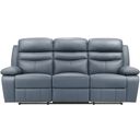 The appearance of Hancock Double Reclining Sofa In Blue designed by Homelegance in the modern / contemporary interior design. This blue piece of furniture was selected by 1StopBedrooms from Hancock Collection to add a touch of cosiness and style into your home. Sku: 9628BUE-3. Material: Leather.