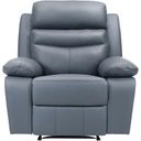 The appearance of Hancock Reclining Chair In Blue designed by Homelegance in the modern / contemporary interior design. This blue piece of furniture was selected by 1StopBedrooms from Hancock Collection to add a touch of cosiness and style into your home. Sku: 9628BUE-1. Material: Leather.