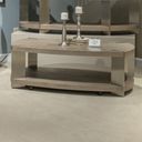 Harlow Oval Cocktail Table In Sandstone