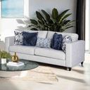 The appearance of Harlow Sofa In Light Gray designed by Furniture of America in the transitional interior design. This light gray piece of furniture  was selected by 1StopBedrooms from Harlow Collection to add a touch of cosiness and style into your home. Sku: FM61008LG-SF. Material: Chenille.