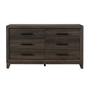 The appearance of Harmony Dresser In Dark Brown designed by Global Furniture USA in the modern / contemporary interior design. This dark brown piece of furniture was selected by 1StopBedrooms from Harmony Collection to add a touch of cosiness and style into your home. Sku: HARMONY-BROWN-DR. Material: Leather Like Vinyl.
