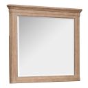 The appearance of Harmony Heights Landscape Mirror In Belgium Wheat designed by Magnussen in the transitional interior design. This belgium wheat piece of furniture was selected by 1StopBedrooms from Harmony Heights Collection to add a touch of cosiness and style into your home. Sku: B6400-40. Material: Oak Veneer.