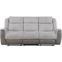 The appearance of Harriette Double Reclining Sofa In Gray designed by Homelegance in the modern / contemporary interior design. This gray piece of furniture was selected by 1StopBedrooms from Harriette Collection to add a touch of cosiness and style into your home. Sku: 9703GY-3. Material: Chenille.