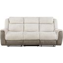 The appearance of Harriette Double Reclining Sofa In Cream designed by Homelegance in the transitional interior design. This cream piece of furniture was selected by 1StopBedrooms from Harriette Collection to add a touch of cosiness and style into your home. Sku: 9703BE-3. Material: Polyester.