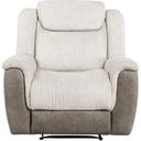 The appearance of Harriette Reclining Chair In Cream designed by Homelegance in the transitional interior design. This cream piece of furniture was selected by 1StopBedrooms from Harriette Collection to add a touch of cosiness and style into your home. Sku: 9703BE-1. Material: Fabric.