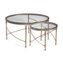 Harrison Round Coffee In Antique Gold