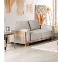 The appearance of Harstad Loveseat In Light Brown and Natural designed by Furniture of America in the modern / contemporary interior design. This light brown and natural piece of furniture  was selected by 1StopBedrooms from Harstad Collection to add a touch of cosiness and style into your home. Sku: CM9983LB-LV. Material: Fabric.