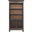 The appearance of Hartford Open Wood Bookcase In Two Toned Black designed by Martin Furniture in the traditional interior design. This two toned black piece of furniture  was selected by 1StopBedrooms from Hartford Collection to add a touch of cosiness and style into your home. Sku: IMHF4078. Material: Wood.