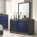 Hartlepool Dresser In Ash Gray and Indigo Blue