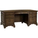 The appearance of Hartshill Executive Desk with File Cabinets Burnished Oak designed by Coaster in the traditional interior design. This burnished oak piece of furniture  was selected by 1StopBedrooms from Hartshill Collection to add a touch of cosiness and style into your home. Sku: 881281B1;881281B2. Material: Wood.