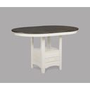The appearance of Hartwell Counter Height Table In Chalk Grey designed by Crown Mark in the transitional interior design. This chalk grey piece of furniture was selected by 1StopBedrooms from Hartwell Collection to add a touch of cosiness and style into your home. Sku: 2795CG-T-4260. Table Top Shape: Oval. Material: MDF. Size: 42" x 60".