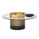 Haru Coffee Table In Clear and Gold