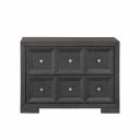 The appearance of Hatton Cross Oversized Nightstand with USB A-C In Weathered Black designed by Furniture of America in the modern / contemporary interior design. This weathered black piece of furniture was selected by 1StopBedrooms from Hatton Cross Collection to add a touch of cosiness and style into your home. Sku: FM79011BK-N2. Material: Solid Rubberwood.