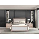 The appearance of Hatton Cross Queen Bed In Tawny designed by Furniture of America in the modern / contemporary interior design. This tawny piece of furniture was selected by 1StopBedrooms from Hatton Cross Collection to add a touch of cosiness and style into your home. Sku: FM79021NT-Q-FB;FM79021NT-Q-HB;FM79021NT-R. Bed Type: Panel Bed. Material: Fabric. Bed Size: Queen.